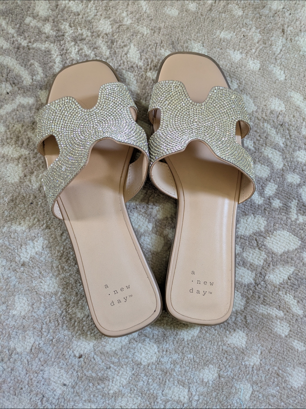 a new day Nude Crystal-Embellished Slide Sandals - Picture 2 of 4